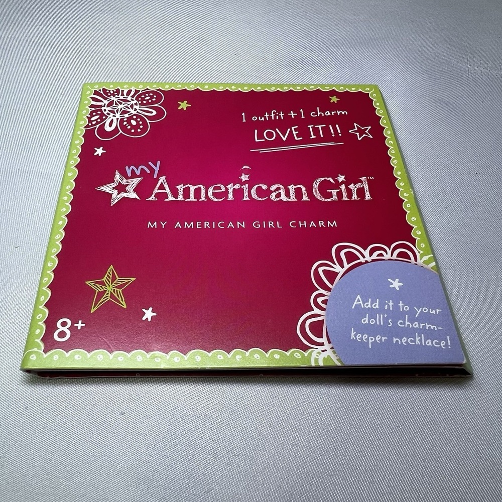 My American Girl Doll Square Kind Charm Brand New For Necklace Charm-Keeper